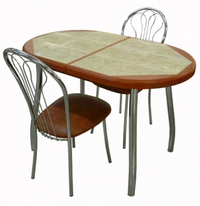 Стол «Пешта О» с керамическим покрытием, стул «Венский»